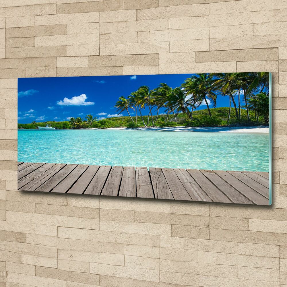 Acrylic print Tropical beach