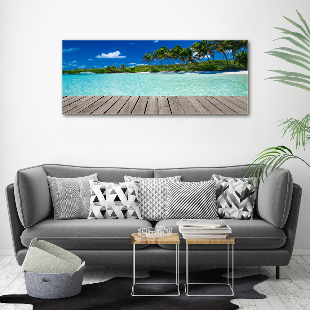 Acrylic print Tropical beach