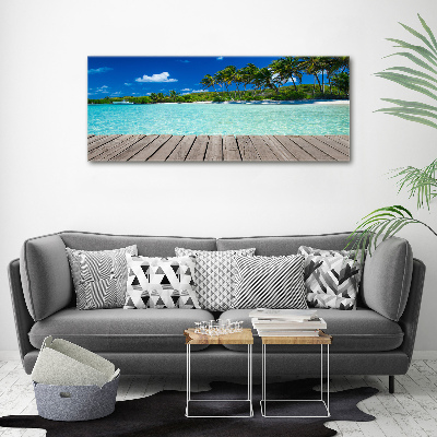 Acrylic print Tropical beach