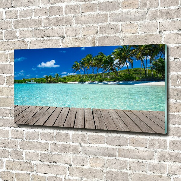 Acrylic print Tropical beach