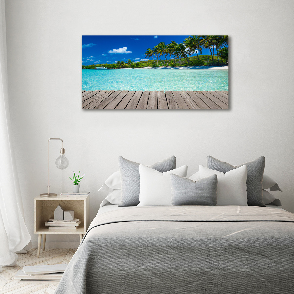 Acrylic print Tropical beach