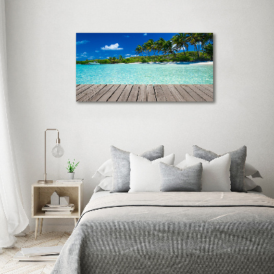 Acrylic print Tropical beach