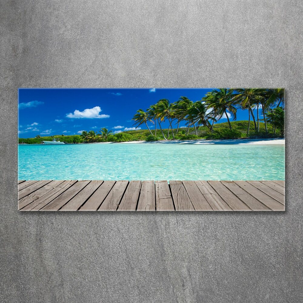 Acrylic print Tropical beach