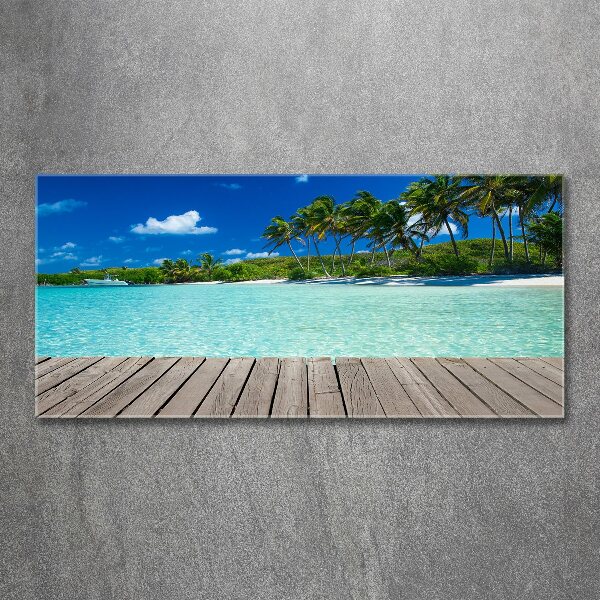 Acrylic print Tropical beach