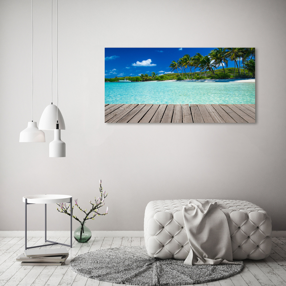 Acrylic print Tropical beach