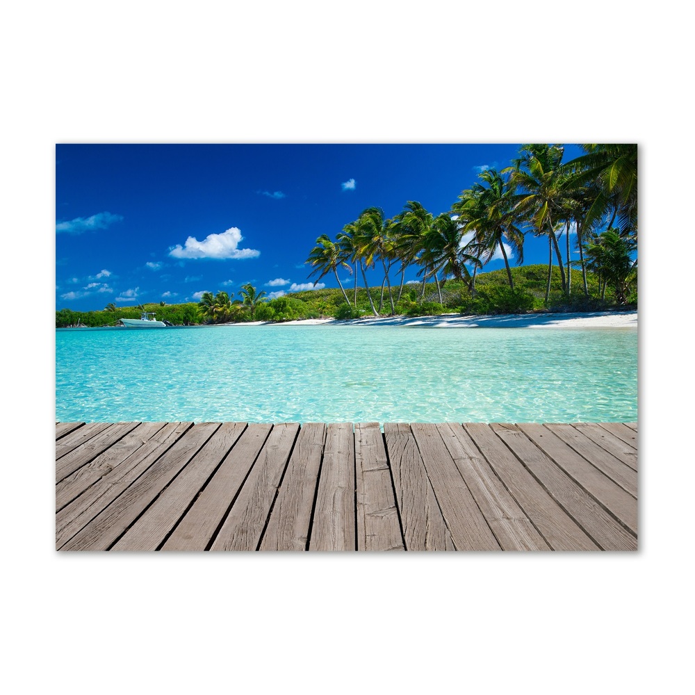 Acrylic print Tropical beach