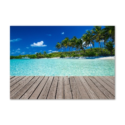 Acrylic print Tropical beach