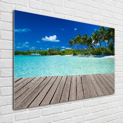 Acrylic print Tropical beach