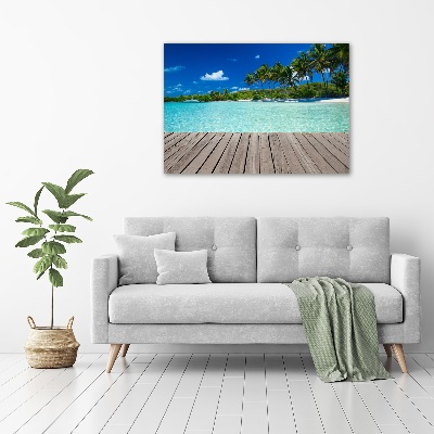 Acrylic print Tropical beach