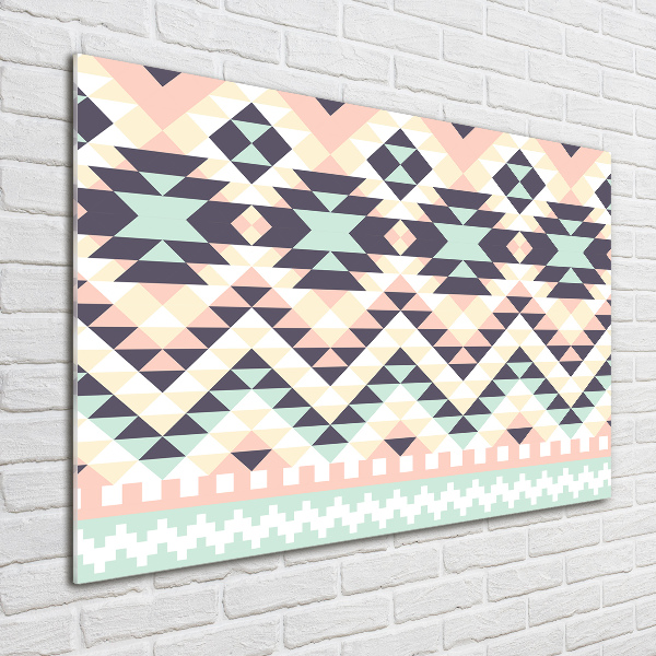 Acrylic wall art Ethnic background