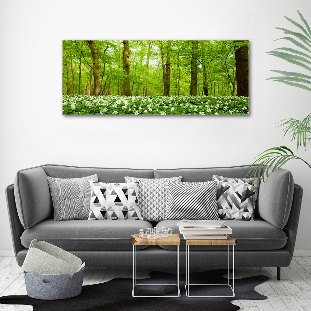 Acrylic print Flowers in the forest