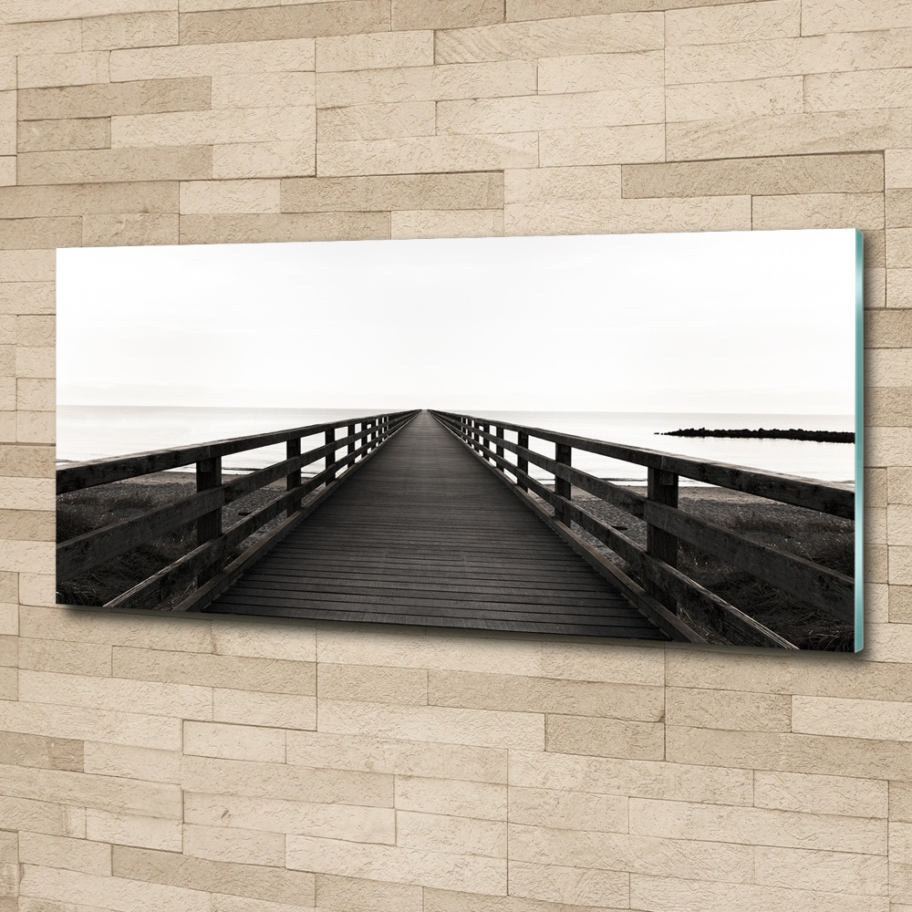 Acrylic wall art Wooden pier