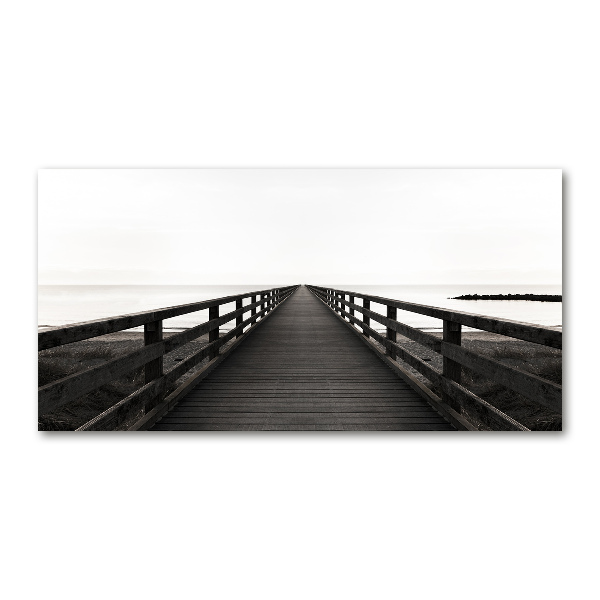 Acrylic wall art Wooden pier