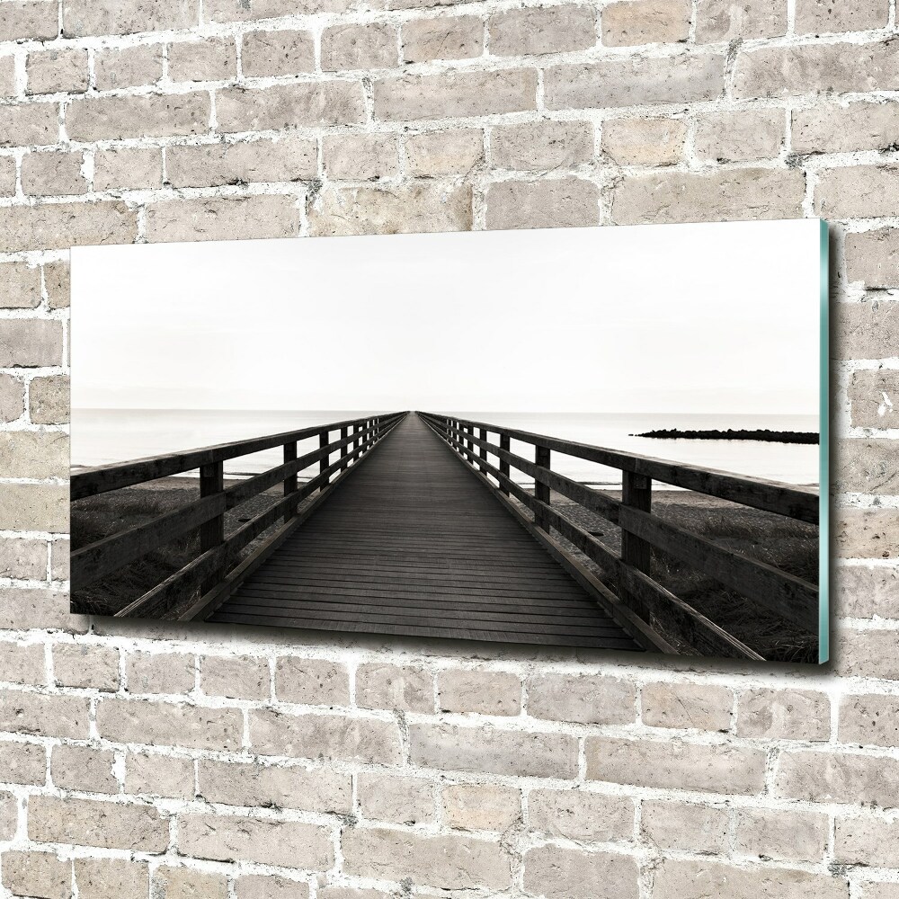 Acrylic wall art Wooden pier