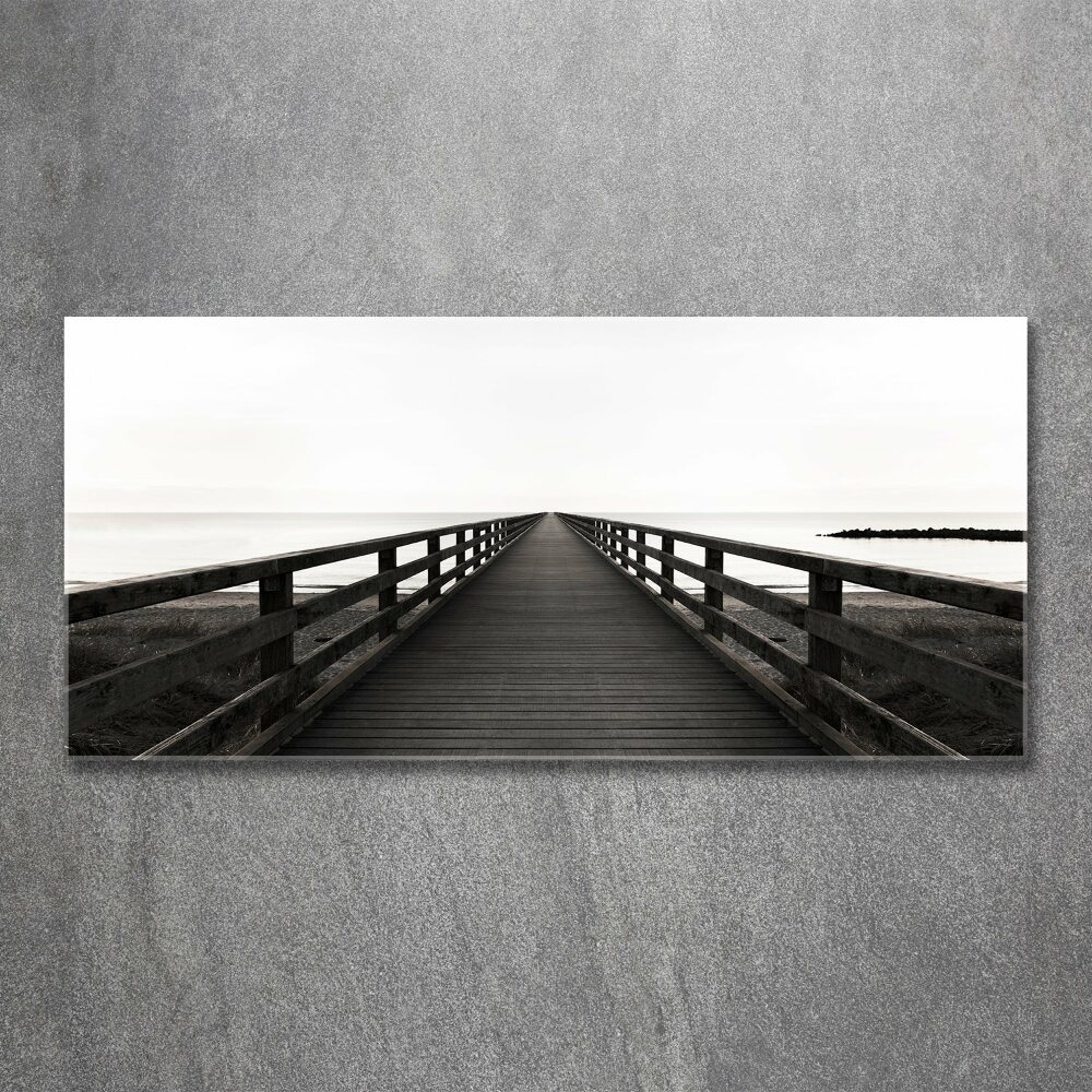 Acrylic wall art Wooden pier