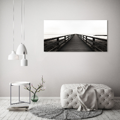 Acrylic wall art Wooden pier