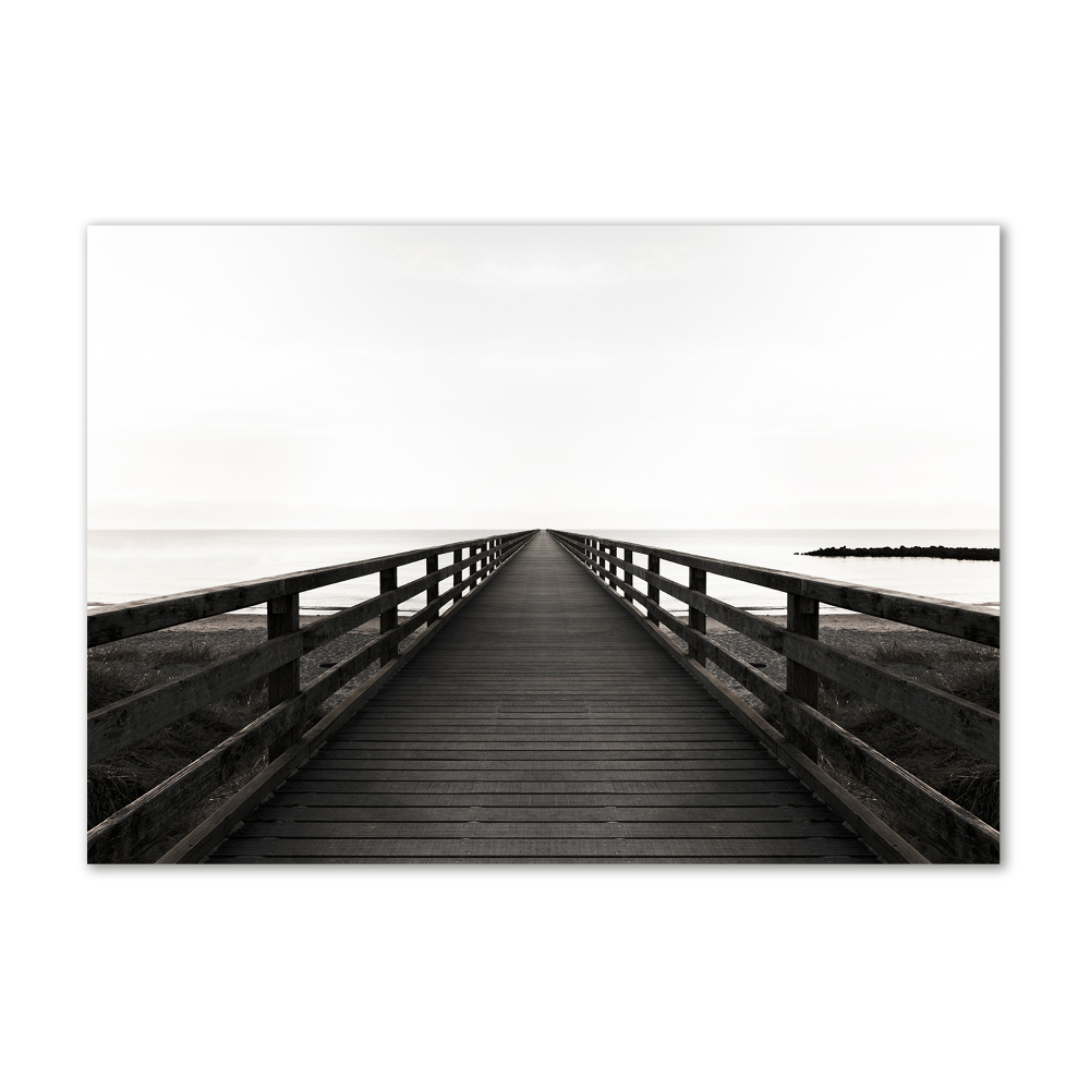 Acrylic wall art Wooden pier