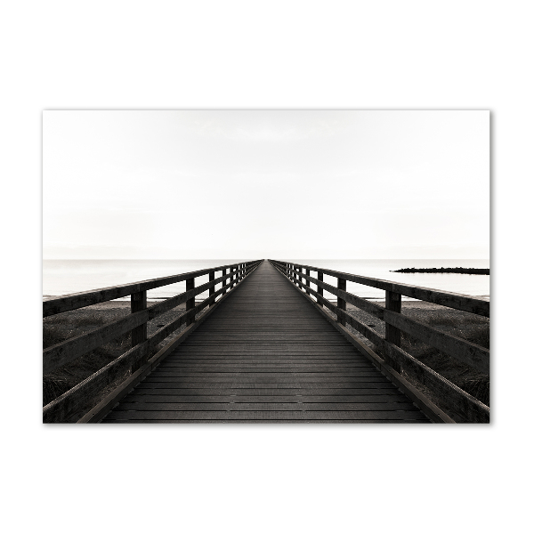 Acrylic wall art Wooden pier