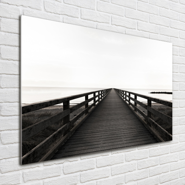 Acrylic wall art Wooden pier