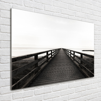 Acrylic wall art Wooden pier