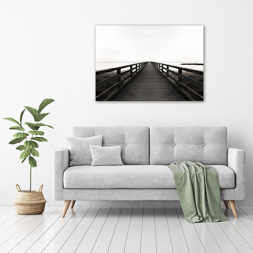 Acrylic wall art Wooden pier