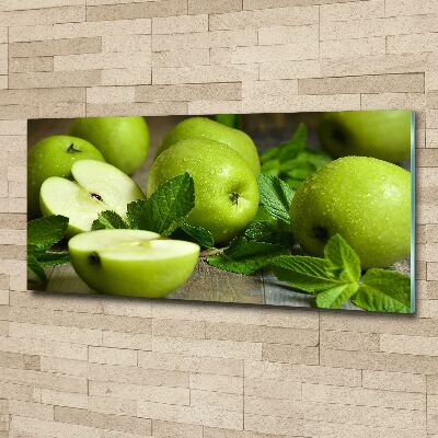 Wall art acrylic Green apples