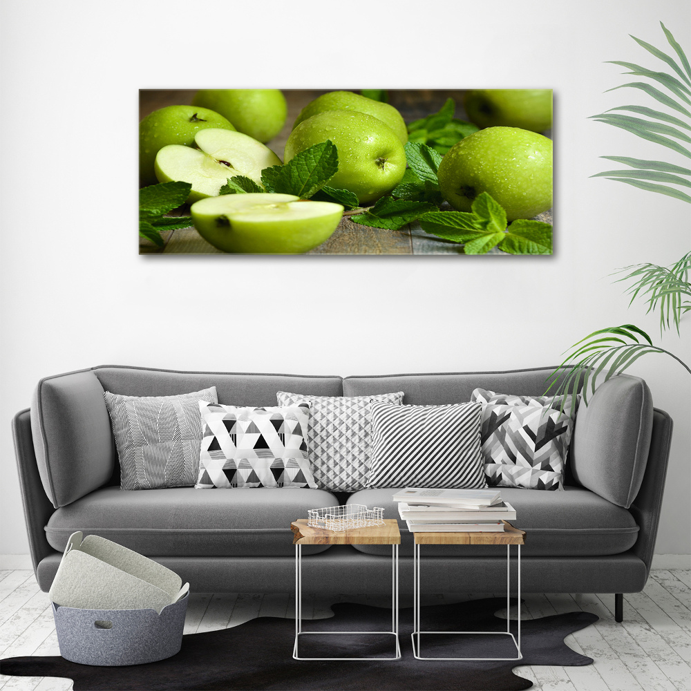 Wall art acrylic Green apples