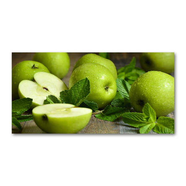 Wall art acrylic Green apples