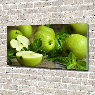 Wall art acrylic Green apples