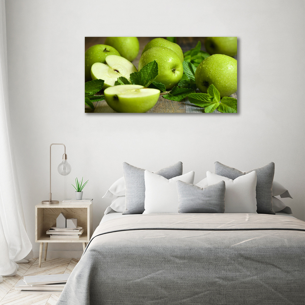 Wall art acrylic Green apples