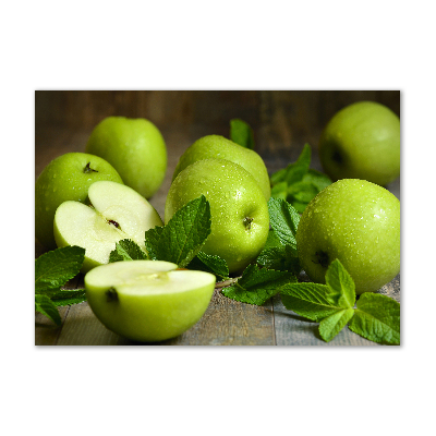 Wall art acrylic Green apples