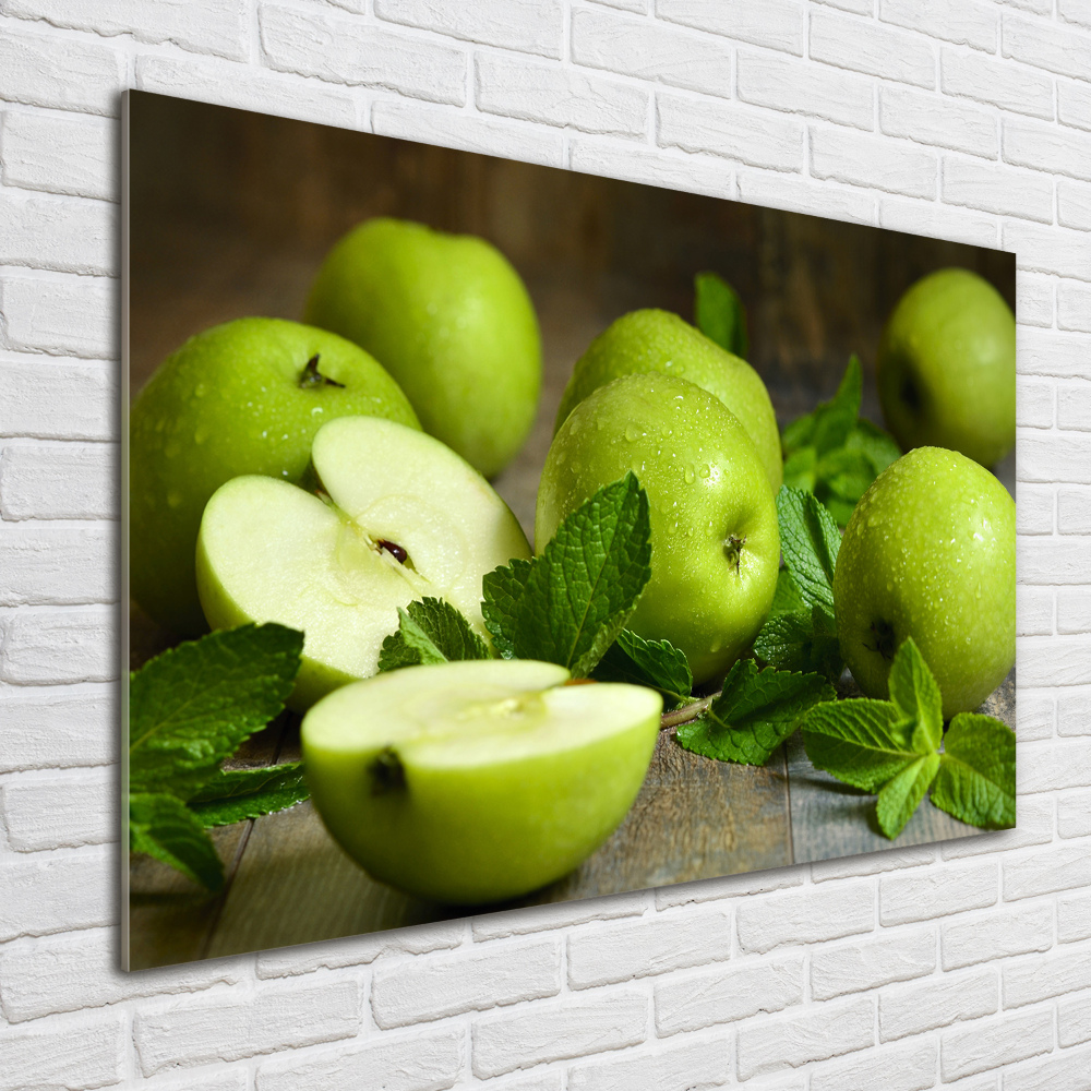 Wall art acrylic Green apples