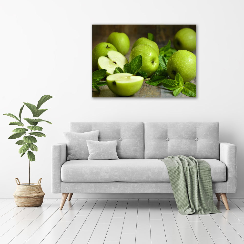 Wall art acrylic Green apples