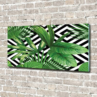 Print on acrylic Tropical leaves