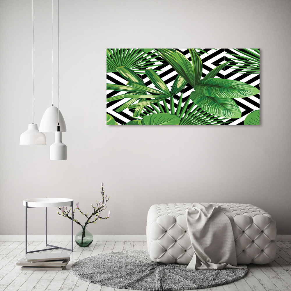 Print on acrylic Tropical leaves