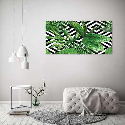 Print on acrylic Tropical leaves