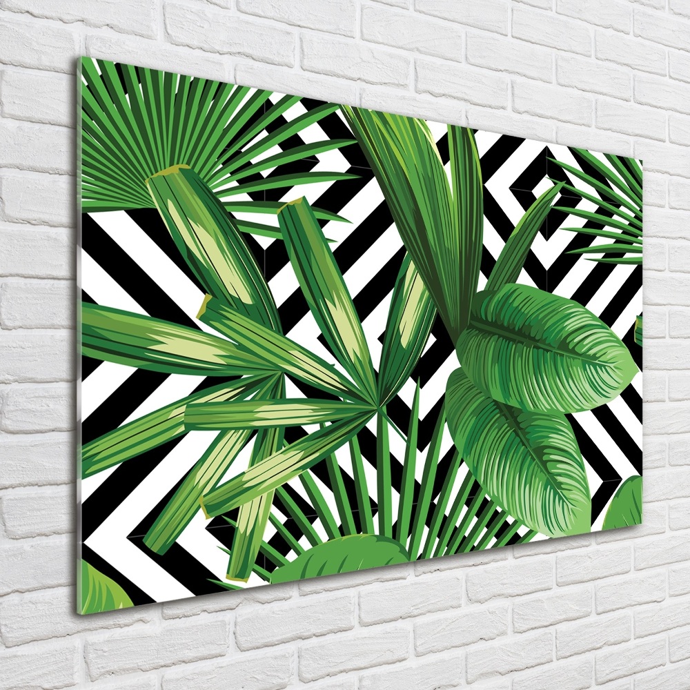 Print on acrylic Tropical leaves