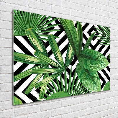 Print on acrylic Tropical leaves