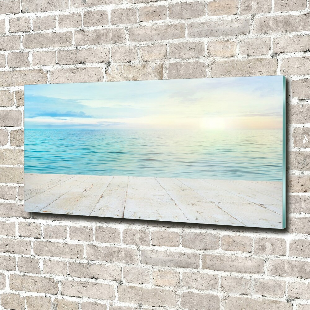 Glass acrylic wall art Sea