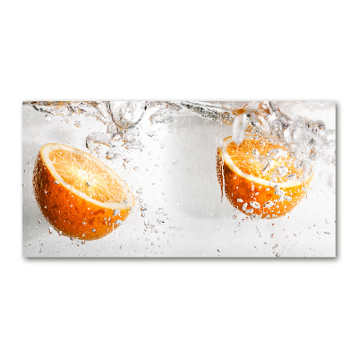 Wall art acrylic Oranges under water