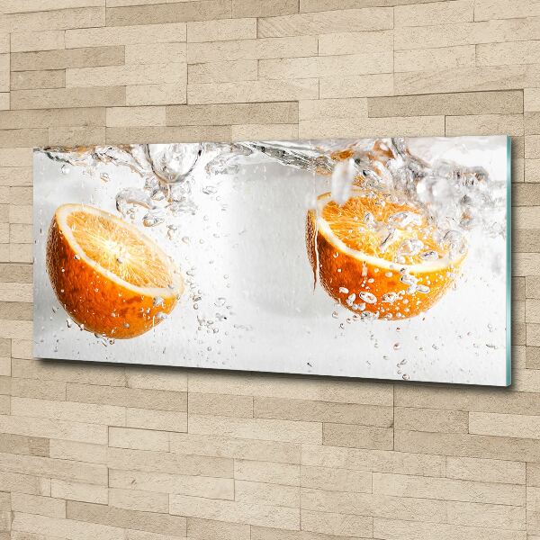 Wall art acrylic Oranges under water