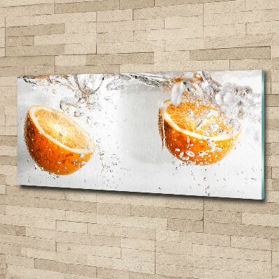 Wall art acrylic Oranges under water