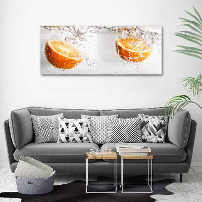 Wall art acrylic Oranges under water