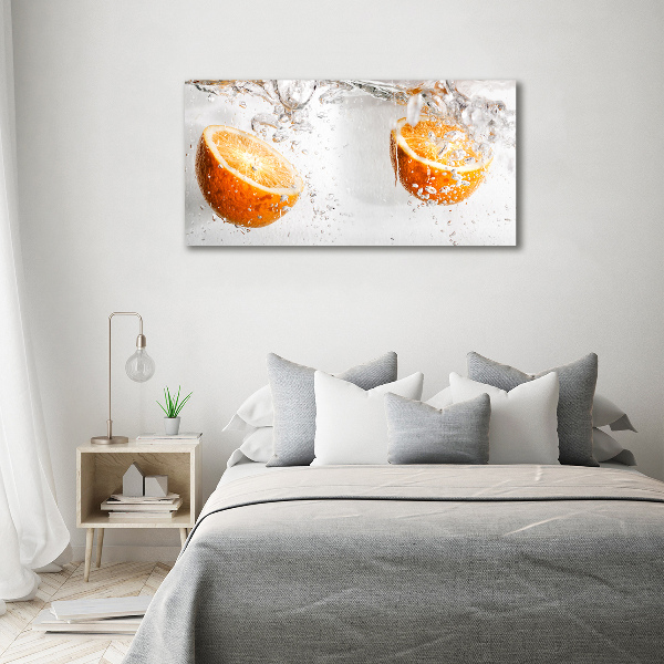 Wall art acrylic Oranges under water