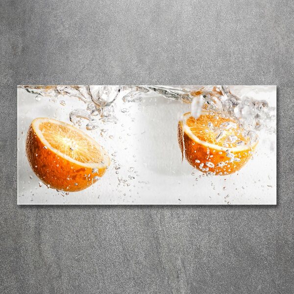 Wall art acrylic Oranges under water