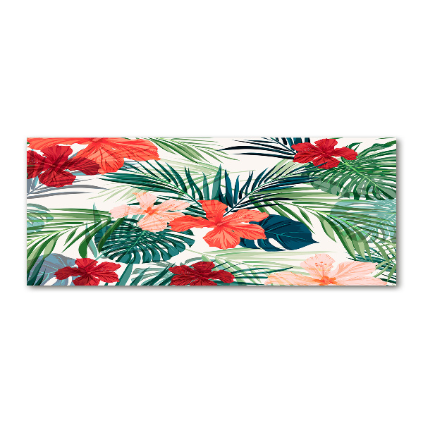 Print on acrylic Tropical flowers