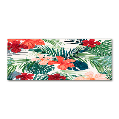 Print on acrylic Tropical flowers