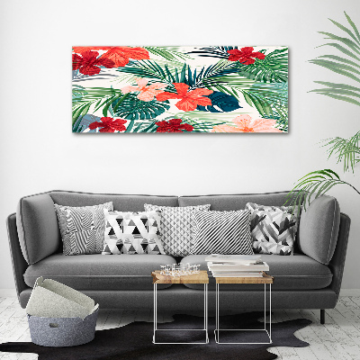 Print on acrylic Tropical flowers