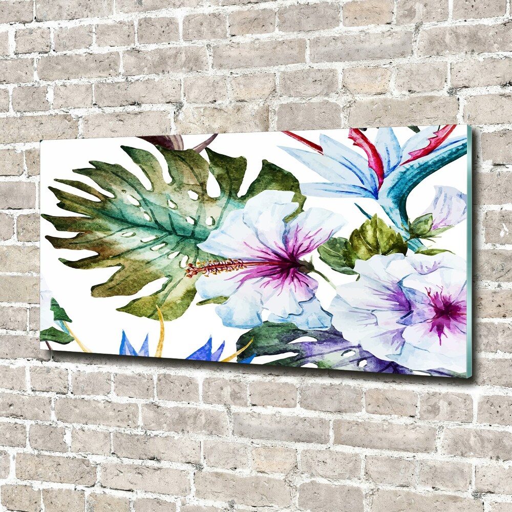 Print on acrylic Hawaiian flowers