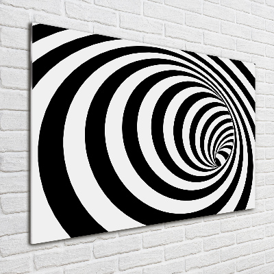 Acrylic wall art Striped spiral